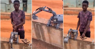 17-year-old Ghanaian Boy Who Built An Excavator, Video Goes Viral