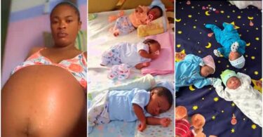 "I Delivered at 35 Weeks": Young Mother With Big Baby Bump Gives Birth to Triplets, Cute Video Goes Viral