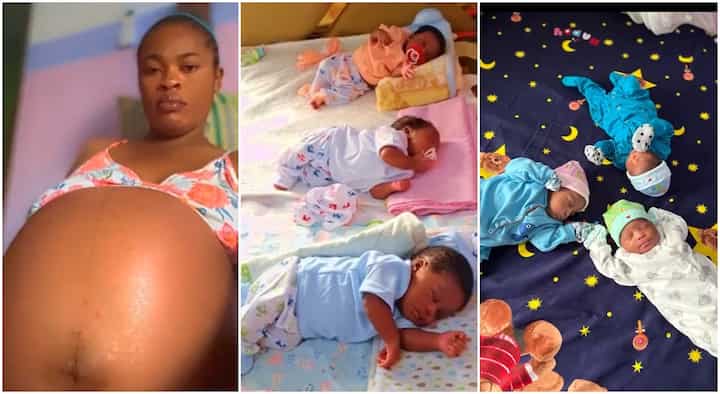 "I Delivered at 35 Weeks": Young Mother With Big Baby Bump Gives Birth to Triplets, Cute Video Goes Viral
