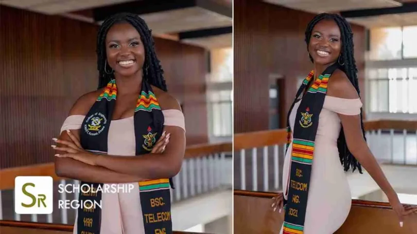 Beautiful African Lady bags degree in Communications Engineering with first-class, wins PhD award to US university