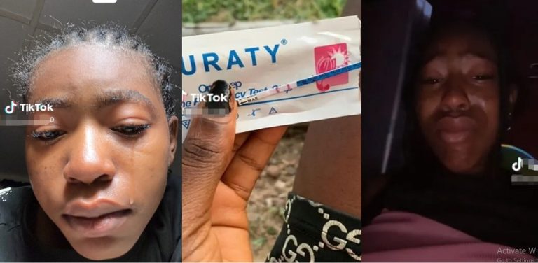 “How will I tell my mom” – Young Nigerian Lady breaks down into tears Online after finding out she’s pregnant (Video)