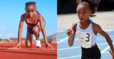 African 7-year-old girl makes history as the fastest kid in the Nation, Breaks Junior Olympics Record