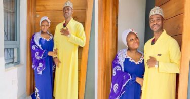 “Iyawo Alhaji X Alhaji”- Lateed Adedimeji and wife, Mo-Bimpe steps for Eid Mubarak