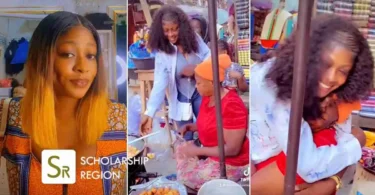 Young Nigerian Lady whose mom sells food to sponsor her education graduates from university, makes mother proud