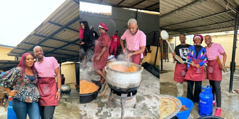 Prayers and praises rain on Enioluwa as he feeds 1,000 people for Eid