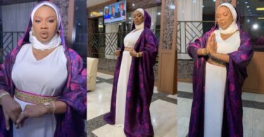 “This is beautiful,GOD bless whosoever made you embrace Islam”- Fans react as Debbie Shokoya celebrates Eid Mubarak