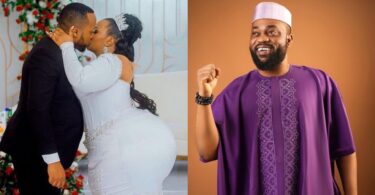 “You don leave Arugba go marry her mama”- Reactions as Damola Olatunji shares wedding photo amidst of marriage crisis with wife