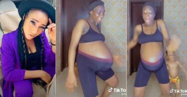 "You really humble pregnancy" Mom with huge baby bump dances in a cute video, shares amazing transformation