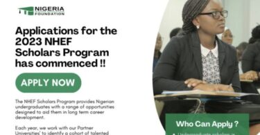 2023 Nigeria Higher Education Foundation (NHEF) Scholars Program For Nigerian Students - Apply Now