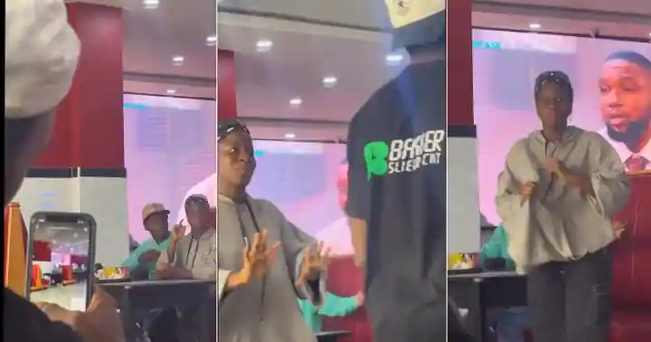 Smart Nigerian Man Plays Trick on Cheating Girlfriend after Catching Her with Side Boo at Restaurant