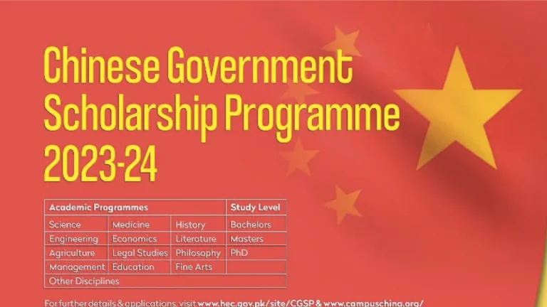 Study-In-China: 2023 Chinese Government Scholarship Program for International Students