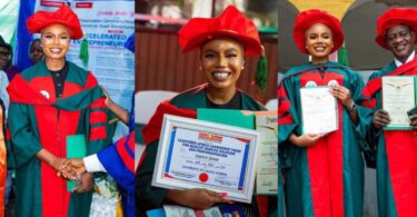 Double celebration for Nancy Isime as she bags honorary doctorate degree with leadership award