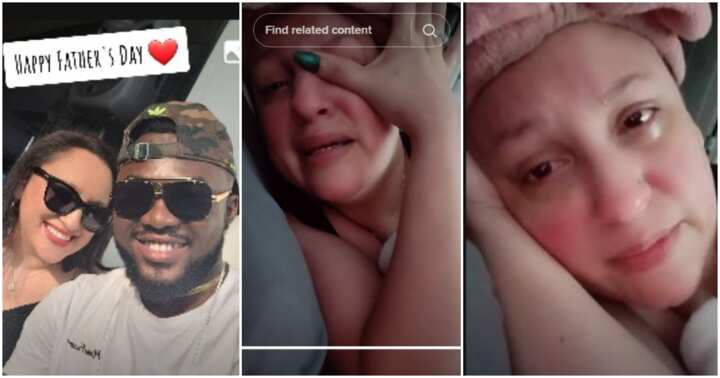 “It’s Really Hard”: Oyinbo Lady Married to Nigerian Man Breaks Down in Tears in Video, Speaks on Her Marriage