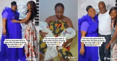 After 20 Years of Being an Only Child, Lady Jumps for Joy as Mum Welcomes Twins, Video Melts Hearts