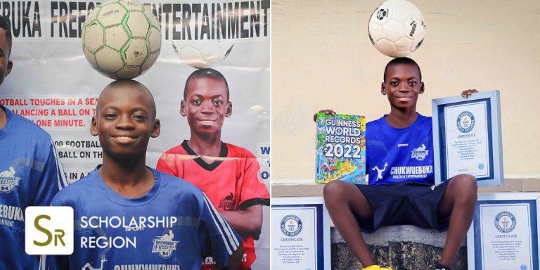 Exceptional 14-year-old boy who set 5 Guinness records in football gets full scholarship to university
