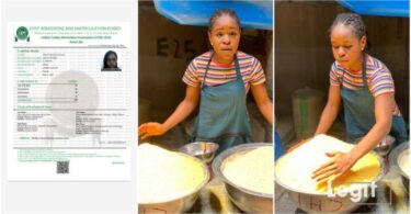 20-year-old Lastborn Who Sells Garri Gets Admission, Seeks Customers So She Can Train Herself in School