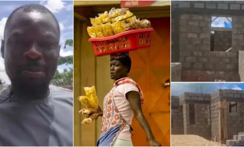 Plantain chips seller builds 3 houses with profit from business, video goes viral