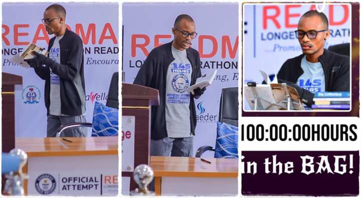 Man Set to Break Guinness World Record, Reads For 100 Hours, 45 to Go