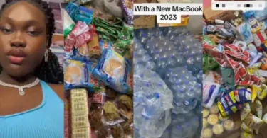 “They call me daddy’s girl” – Last born shows off provisions she’s taking to school, netizens drool