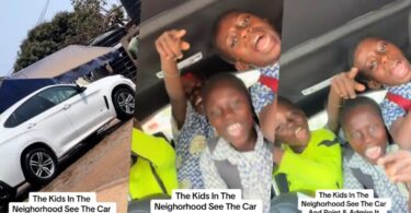 Man takes neighborhood kids who constantly admire his car on a ride after school (Video)