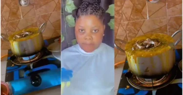 “See rubbish wey you cook” – Lady embarasses brother’s girlfriend, sends her home after seeing her pot of soup