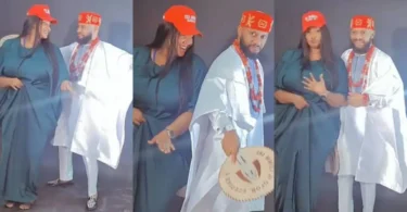 “The comment section is now open” – Yul Edochie says as he dances with wife, Judy Austin in new video