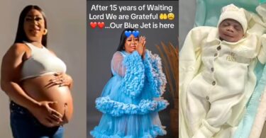 Nigerian woman welcomes baby after 15-year Of Waiting